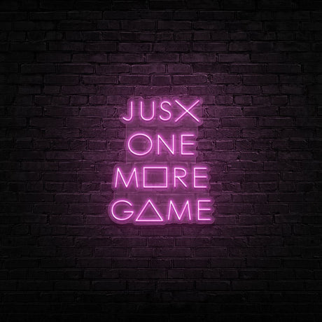 Just One More Game Neon Sign | NEON SIGNO® Custom Neon Signs