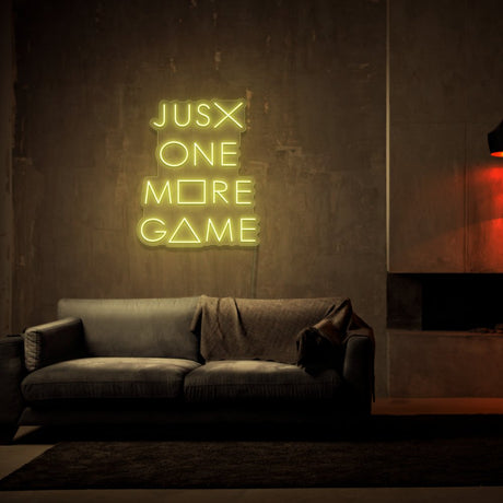 Just One More Game Neon Sign | NEON SIGNO® Custom Neon Signs