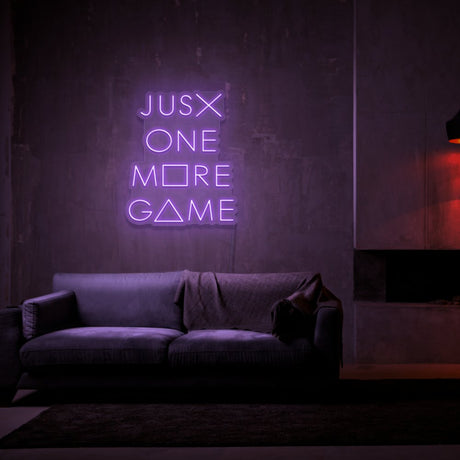 Just One More Game Neon Sign | NEON SIGNO® Custom Neon Signs