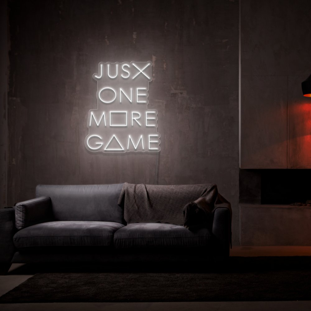 Just One More Game Neon Sign | NEON SIGNO® Custom Neon Signs