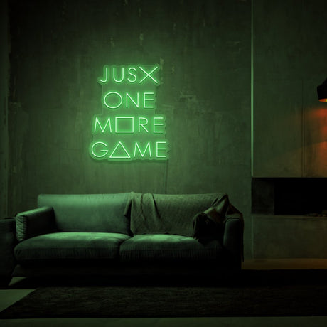 Just One More Game Neon Sign | NEON SIGNO® Custom Neon Signs