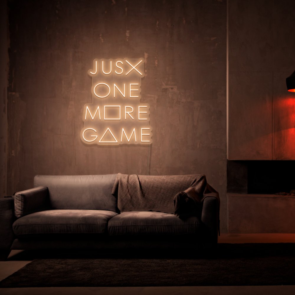 Just One More Game Neon Sign | NEON SIGNO® Custom Neon Signs