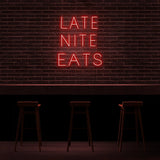 Late Night Eats Neon Sign | NEON SIGNO® Custom Neon Signs