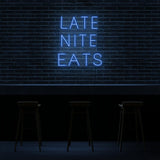 Late Night Eats Neon Sign | NEON SIGNO® Custom Neon Signs