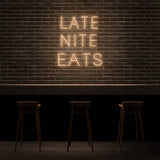 Late Night Eats Neon Sign | NEON SIGNO® Custom Neon Signs