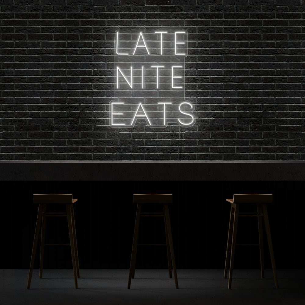 Late Night Eats Neon Sign | NEON SIGNO® Custom Neon Signs