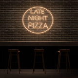 Late Night Pizza Neon Sign | NEON SIGNO® Custom Neon Signs