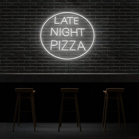 Late Night Pizza Neon Sign | NEON SIGNO® Custom Neon Signs