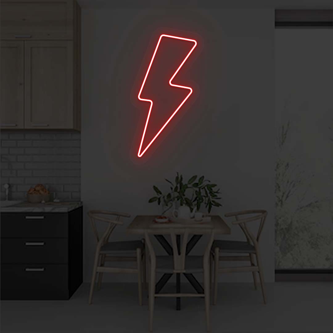 Lightning Bolt Neon Sign | NEON SIGNO® Custom Neon Signs