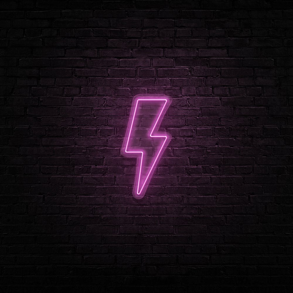 Lightning Strike Neon Sign | NEON SIGNO® Custom Neon Signs