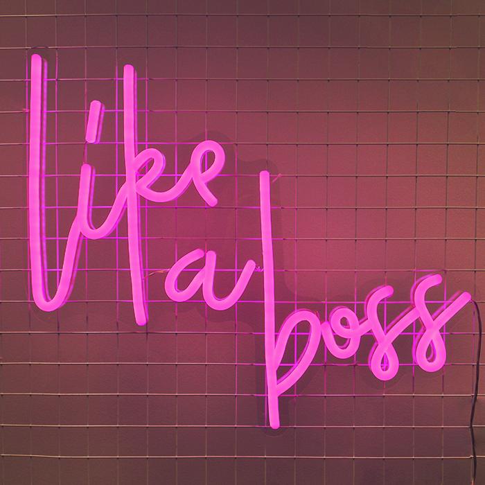 Like A Boss Neon Sign | NEON SIGNO® Custom Neon Signs