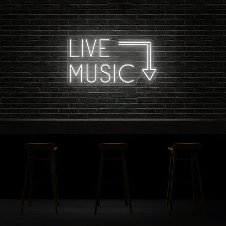 Live Music Neon Sign | NEON SIGNO® Custom Neon Signs