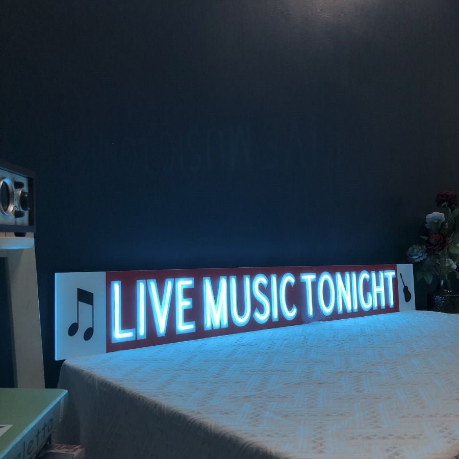 Live Music Tonight Neon Sign | NEON SIGNO® Custom Neon Signs