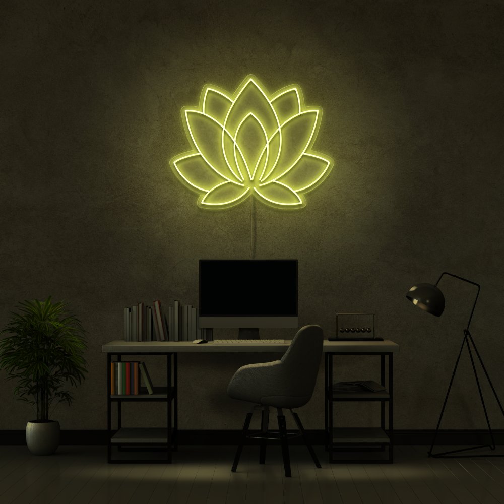 Lotus Neon Sign | NEON SIGNO® Custom Neon Signs