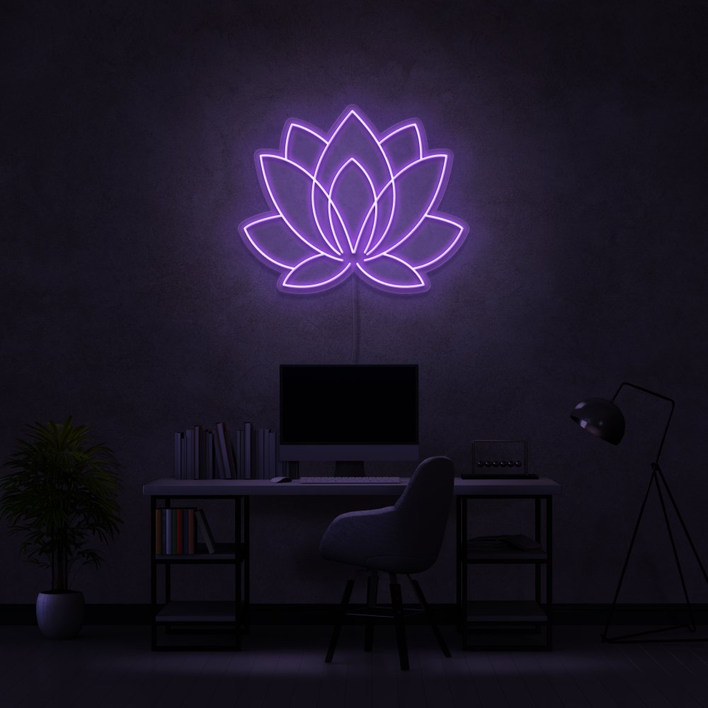 Lotus Neon Sign | NEON SIGNO® Custom Neon Signs