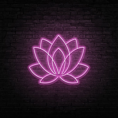 Lotus Neon Sign | NEON SIGNO® Custom Neon Signs