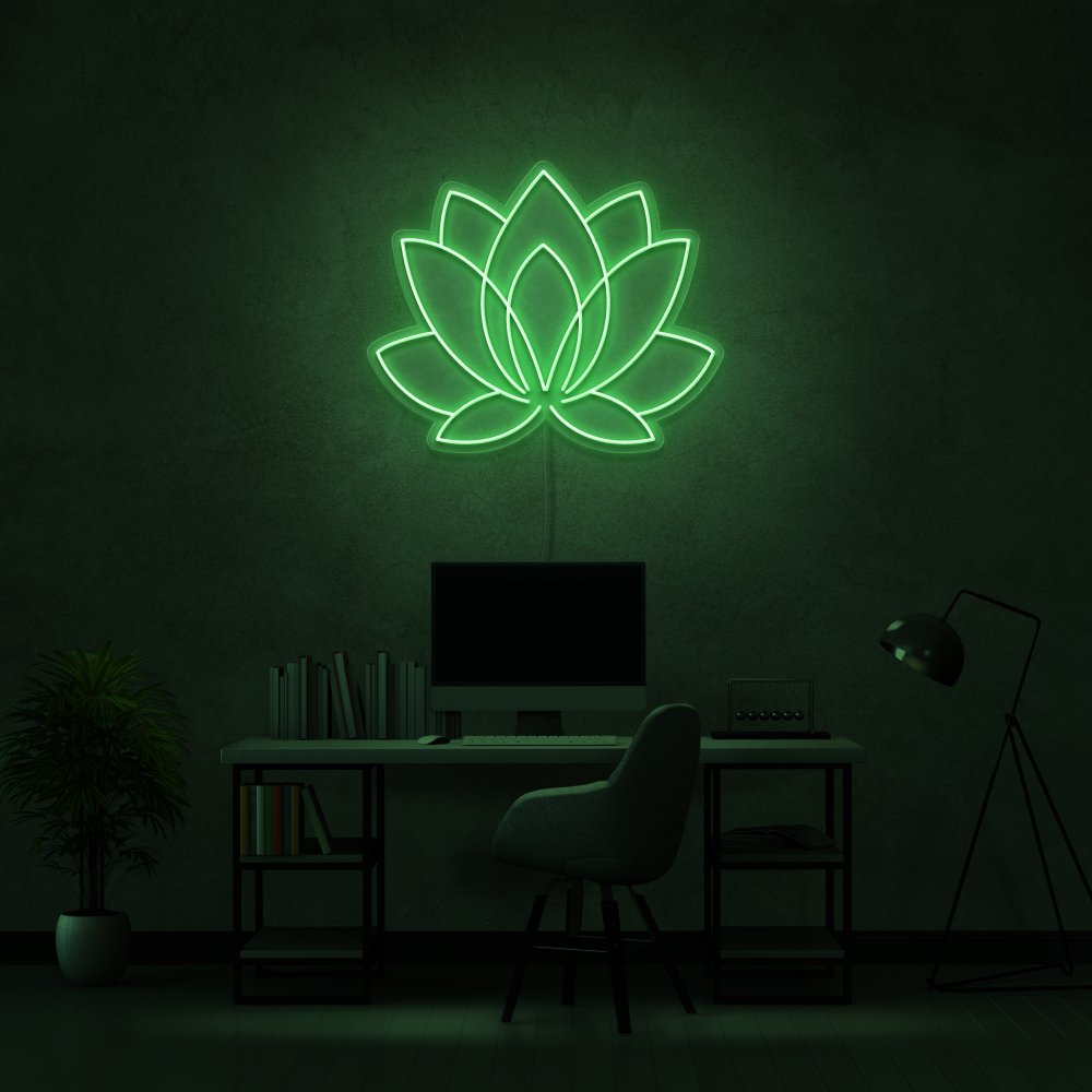 Lotus Neon Sign | NEON SIGNO® Custom Neon Signs