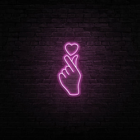 Love At Your Fingertips Neon Sign | NEON SIGNO® Custom Neon Signs