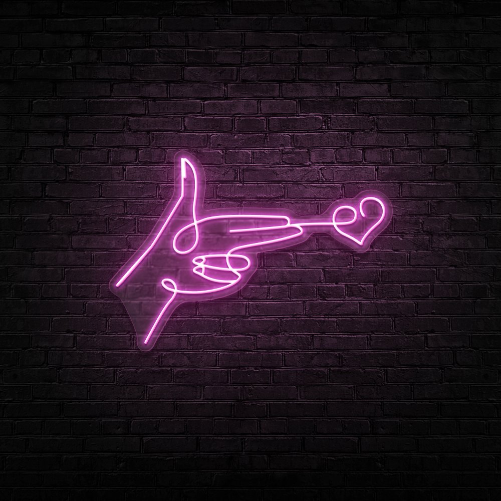 Love Gun Neon Sign | NEON SIGNO® Custom Neon Signs