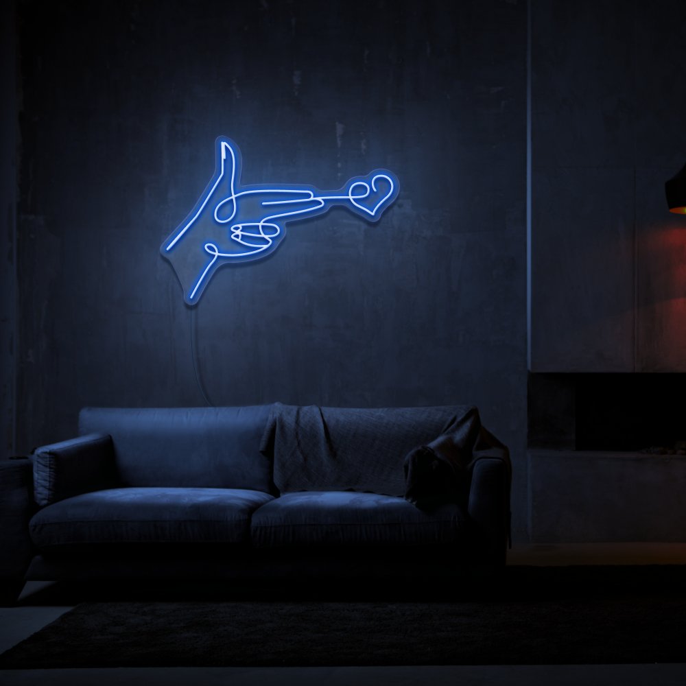 Love Gun Neon Sign | NEON SIGNO® Custom Neon Signs