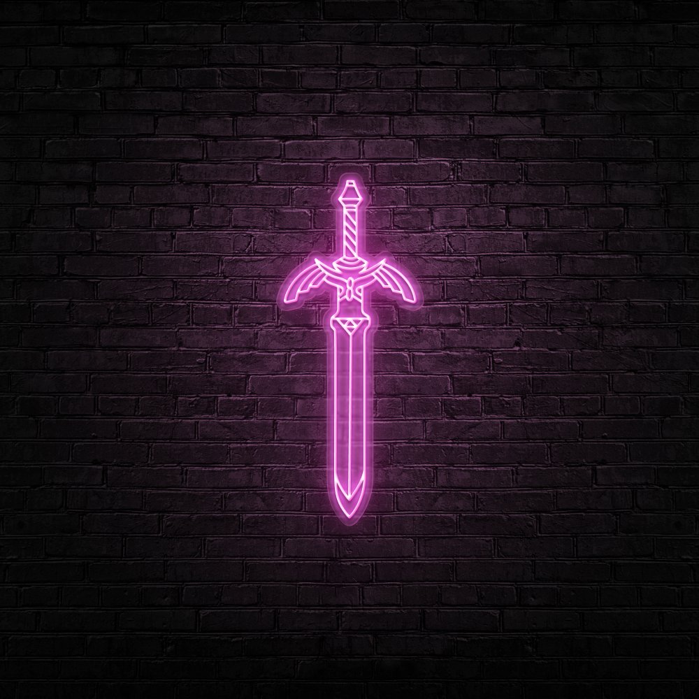 Master Sword Neon Sign | NEON SIGNO® Custom Neon Signs