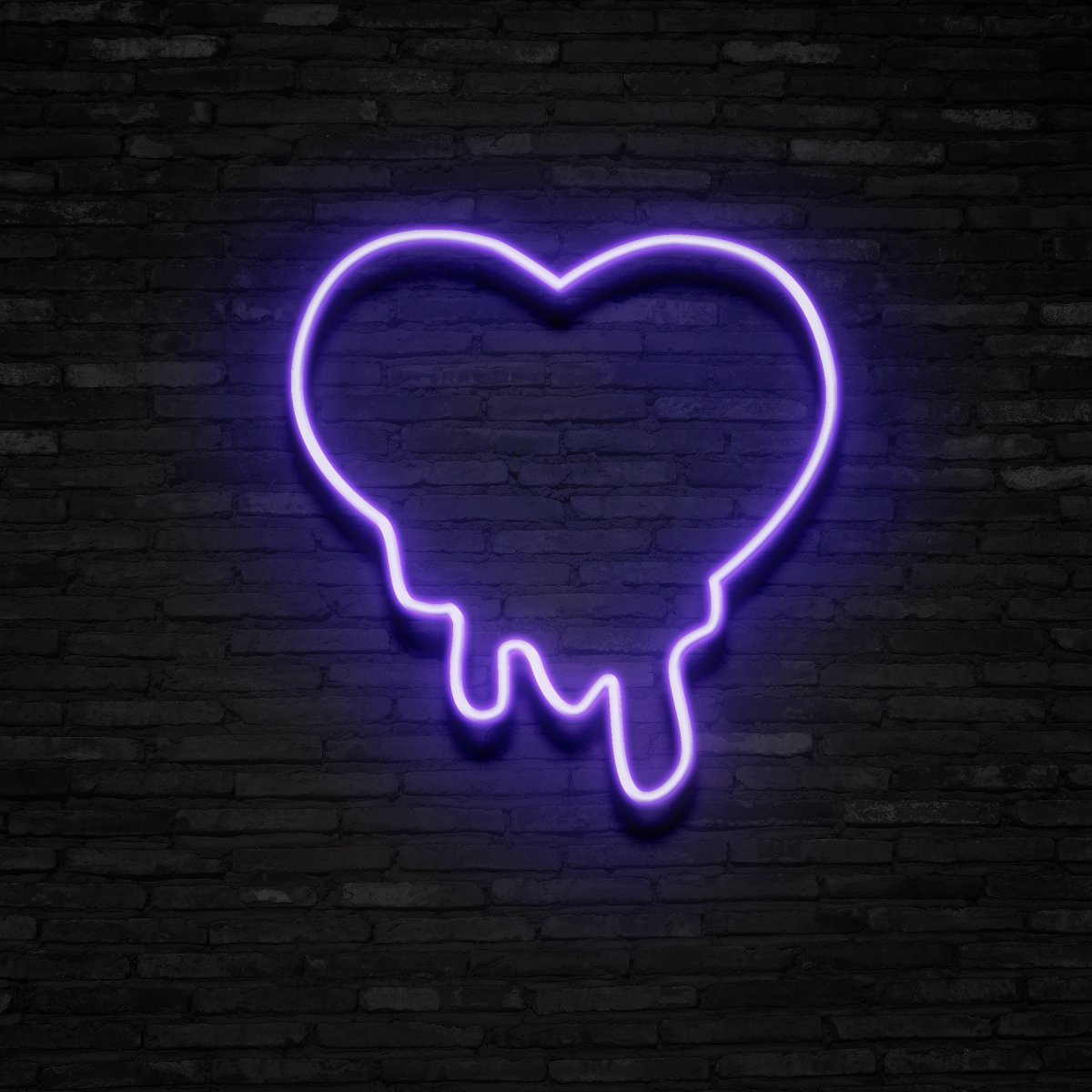 Melting Heart Neon Sign | NEON SIGNO® Custom Neon Signs