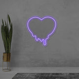 Melting Heart Neon Sign | NEON SIGNO® Custom Neon Signs