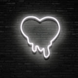 Melting Heart Neon Sign | NEON SIGNO® Custom Neon Signs