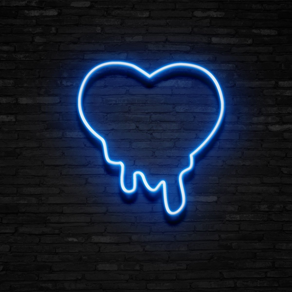 Melting Heart Neon Sign | NEON SIGNO® Custom Neon Signs