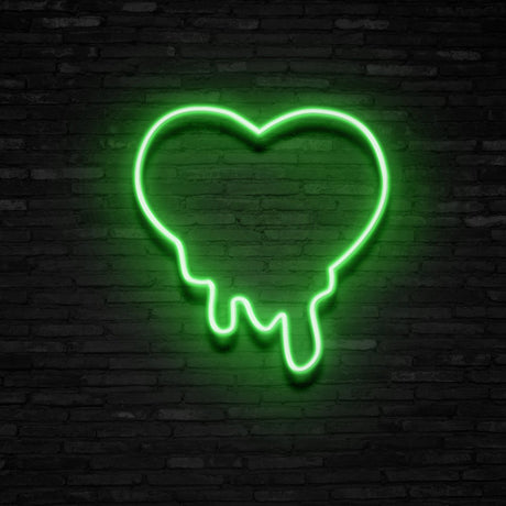 Melting Heart Neon Sign | NEON SIGNO® Custom Neon Signs