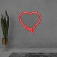 Melting Heart Neon Sign | NEON SIGNO® Custom Neon Signs