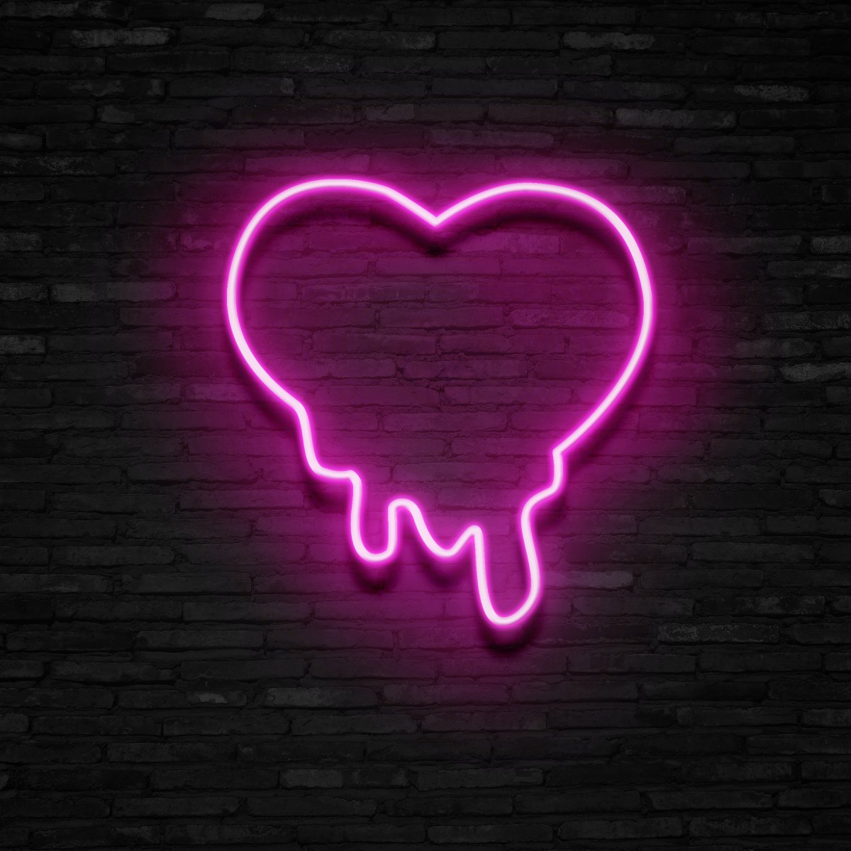 Melting Heart Neon Sign | NEON SIGNO® Custom Neon Signs