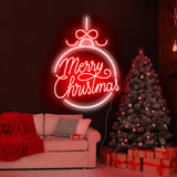 Merry Christmas Bauble Neon | NEON SIGNO® Custom Neon Signs