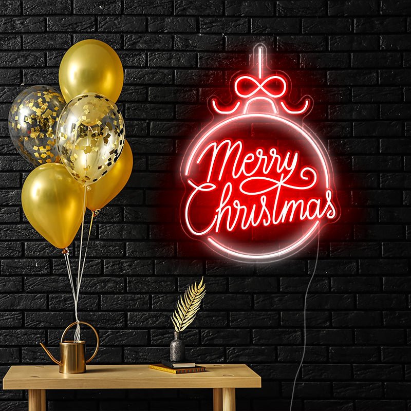 Merry Christmas Bauble Neon | NEON SIGNO® Custom Neon Signs