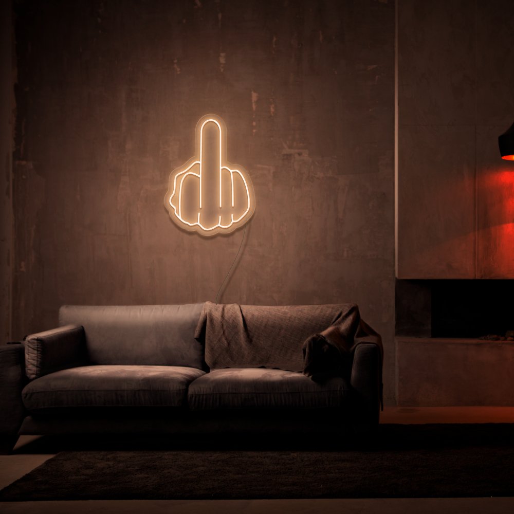 Middle Finger Neon Sign | NEON SIGNO® Custom Neon Signs