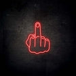 Middle Finger Neon Sign | NEON SIGNO® Custom Neon Signs