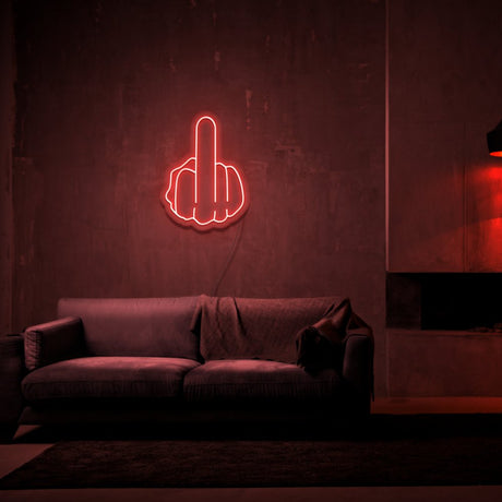 Middle Finger Neon Sign | NEON SIGNO® Custom Neon Signs