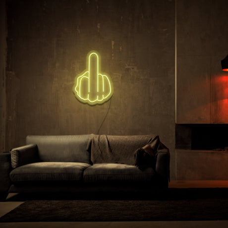 Middle Finger Neon Sign | NEON SIGNO® Custom Neon Signs