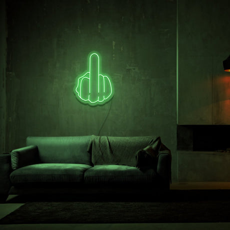 Middle Finger Neon Sign | NEON SIGNO® Custom Neon Signs