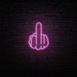 Middle Finger Neon Sign | NEON SIGNO® Custom Neon Signs