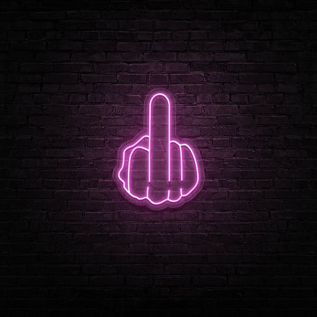 Middle Finger Neon Sign | NEON SIGNO® Custom Neon Signs