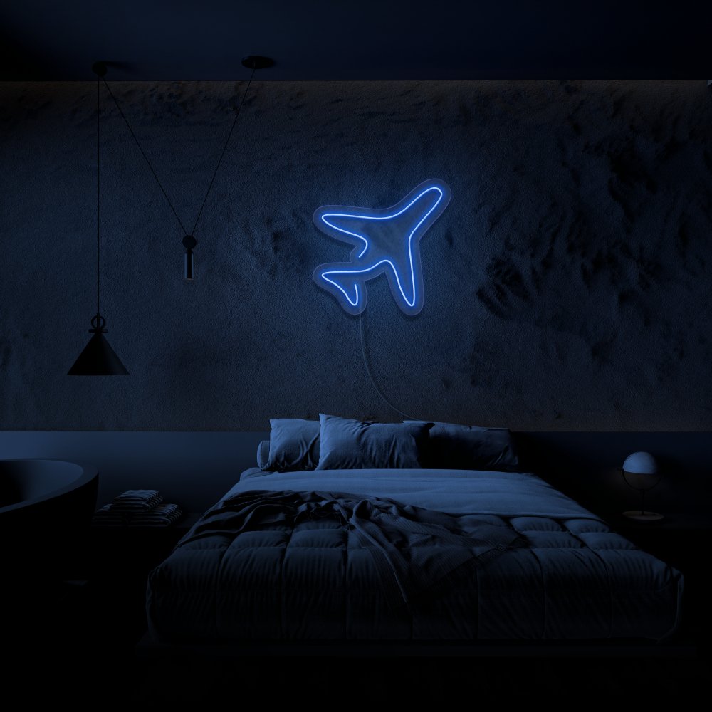 Minimal Plane Neon Sign | NEON SIGNO® Custom Neon Signs