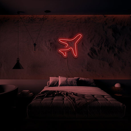 Minimal Plane Neon Sign | NEON SIGNO® Custom Neon Signs