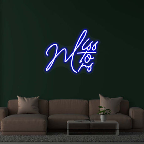 Miss To Mrs Neon Sign | NEON SIGNO® Custom Neon Signs