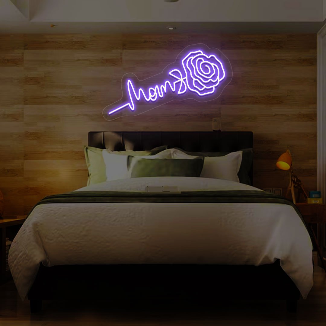 Mom Text Neon Sign | NEON SIGNO® Custom Neon Signs