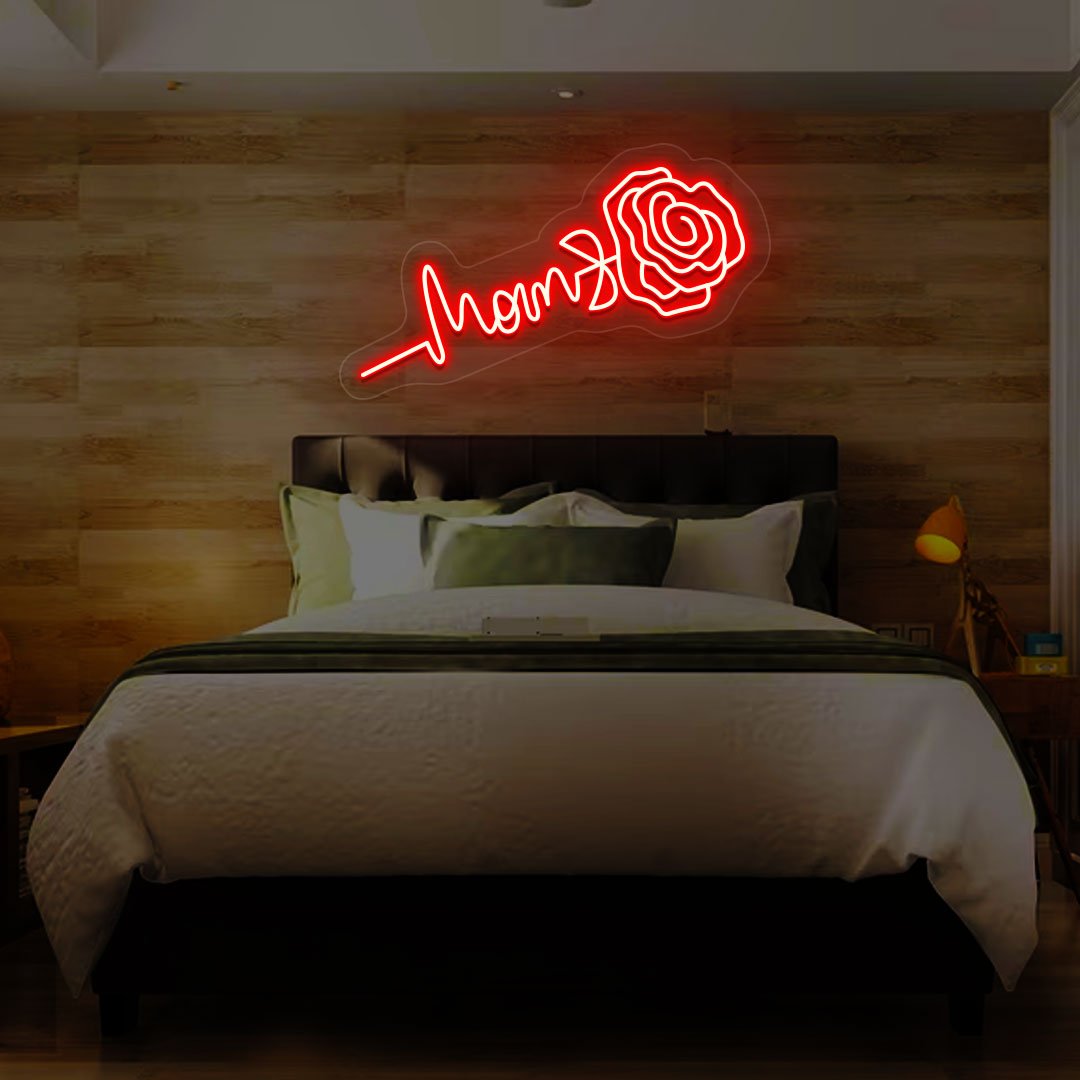 Mom Text Neon Sign | NEON SIGNO® Custom Neon Signs