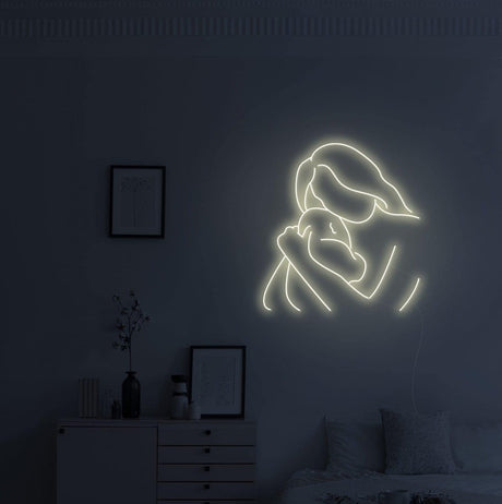 Mother and Child Hug Neon Sign | NEON SIGNO® Custom Neon Signs