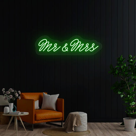 Mr & Mrs Neon Sign | NEON SIGNO® Custom Neon Signs