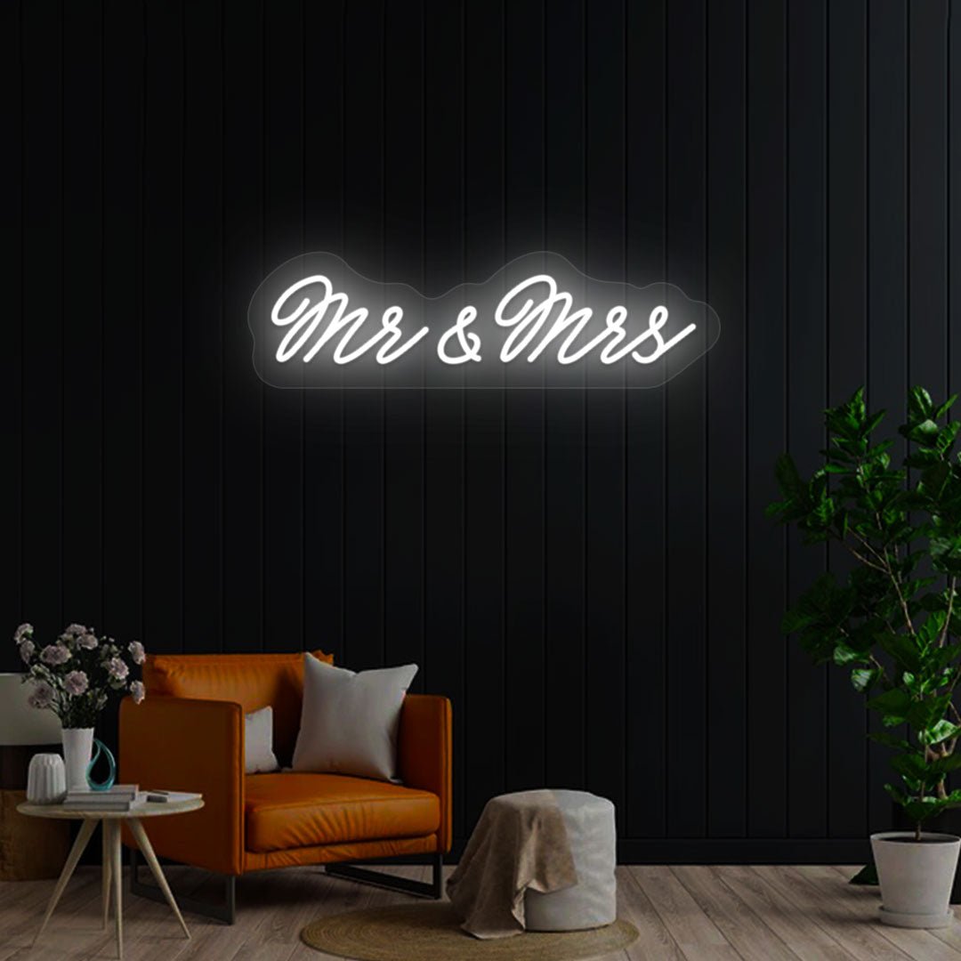 Mr & Mrs Neon Sign | NEON SIGNO® Custom Neon Signs