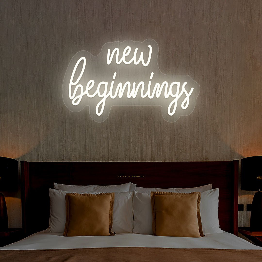 New Beginnings Neon Sign | NEON SIGNO® Custom Neon Signs